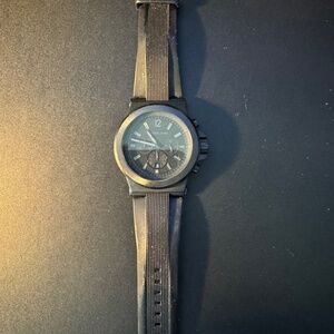 Michael Kors Oversized Runway Black-Tone Watch